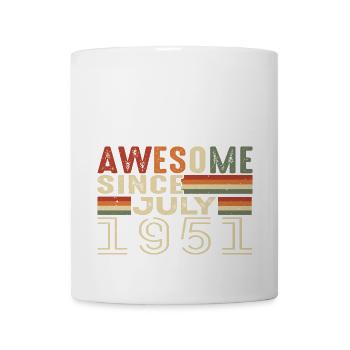 Juli 1951 Geburtstagsgeschenk Juli 1951 Jahrgang - Tasse - Weiß - Vorne