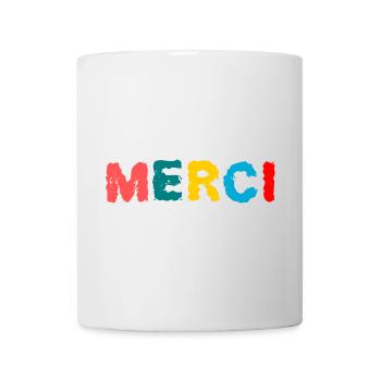 MERCI. MAÎTRESSE. MAÎTRE. MERCI MAÎTRESSE - Mug blanc - blanc - Devant