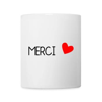 MERCI. MAÎTRESSE. MAÎTRE. MERCI MAÎTRESSE - Mug blanc - blanc - Devant