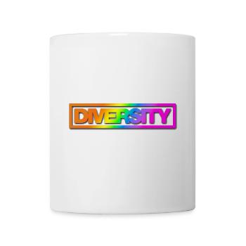 Typo Diversity Kontur Rainbow Shadow - Tasse - Weiß - Vorne