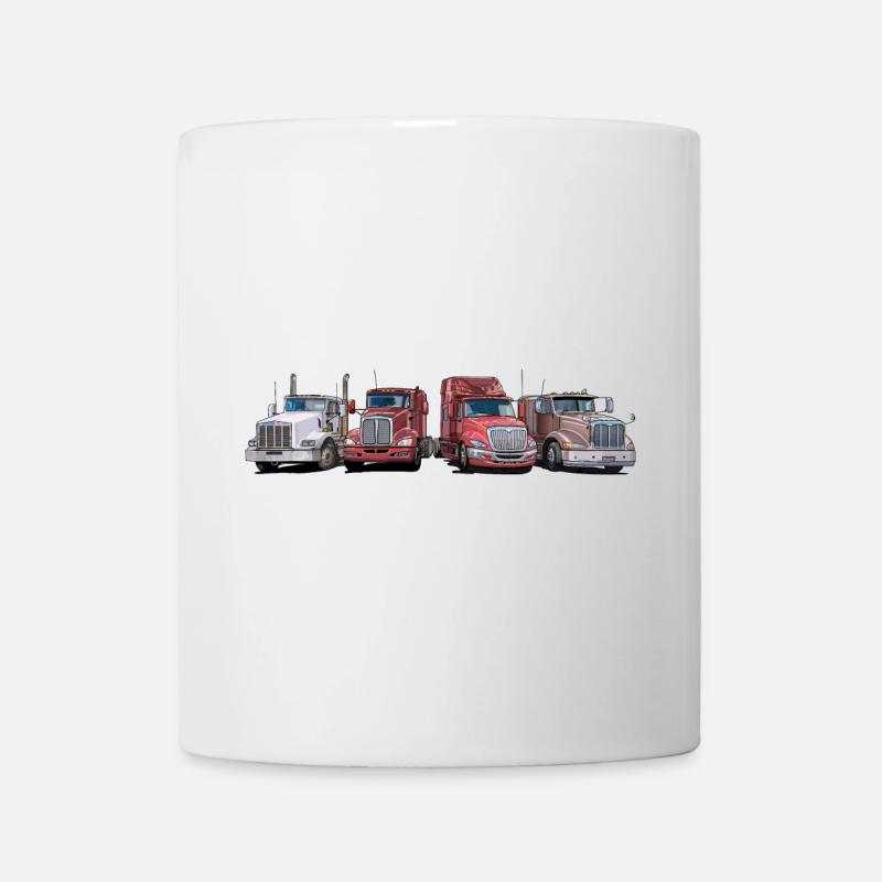 Sattelschlepper, Trucks - Tasse - Weiß