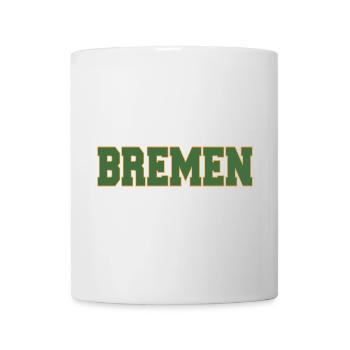 Bremen block lettering green and gold - Mug - white - Front