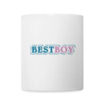Revendication du meilleur garçon ombragée - Mug blanc - blanc - Devant