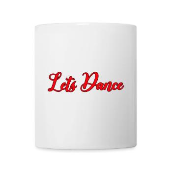 Tanzende abstrakte Linien - Tasse - Weiß - Vorne