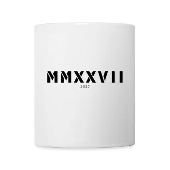 Römische Zahl Geburtsjahr Made in 2027 - Tasse - Weiß - Vorne