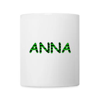 Vorname "Anna" - Neon Style - Tasse - Weiß - Vorne