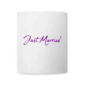 LIEBE. PAAR. GERADE VERHEIRATET. Junggesellinnenabschied. VALENTINSTAG. - Tasse - Weiß - Vorne