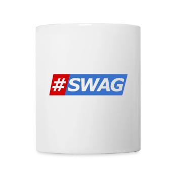 SWAG Block Colors Hashtag - Mug - white - Front