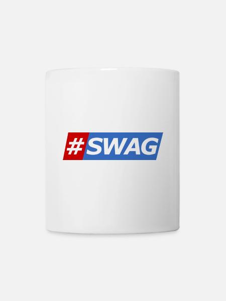 SWAG Block Colors Hashtag - Mug - white