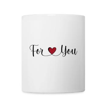 Pour vous - Mug blanc - blanc - Devant