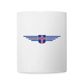 J’aime l’Islande Design T-Shirt Tenue - Mug blanc - blanc - Devant