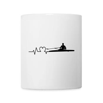 Rowing heartbeat rower one - Mug - white - Front