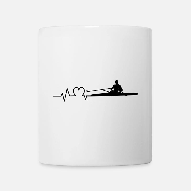 Aviron heartbeat rameur un - Mug blanc - blanc