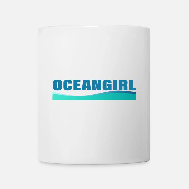 OCEANICZNA DZIEWCZYNA - Kubek - biały