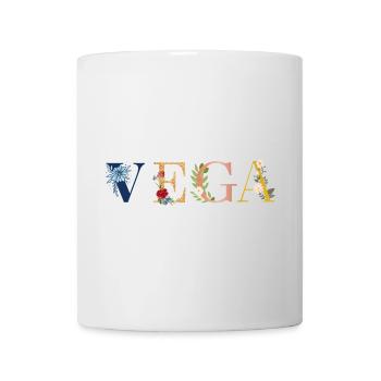 VIGA Name Art With Flowers Embroidered - Mug - white - Front