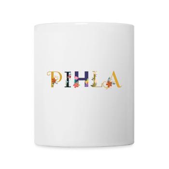 PIHLA name decorated with flowers - Mug - white - Front