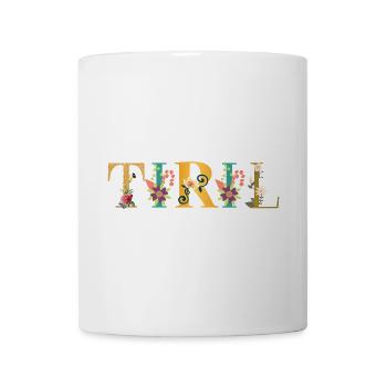 TIRIL Name Decorated with Flowers - Mug - white - Front
