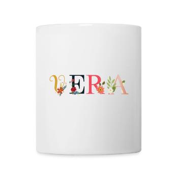 VERA name decorated with flowers - Mug - white - Front