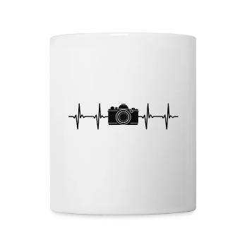 I love Camera Photography Heartbeat Pulse - Fitnes - Mug - white - Front