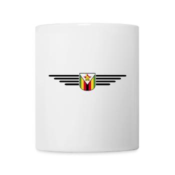Simbabwe T-Shirt für Afrika-Fans - Tasse - Weiß - Vorne