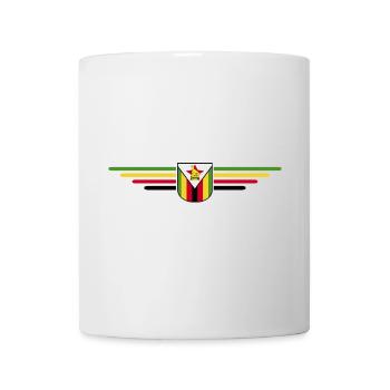 Simbabwe T-Shirt für Afrika-Fans - Tasse - Weiß - Vorne