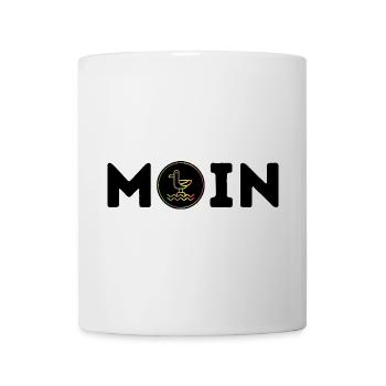 Moin mit Möwe - Tasse - Weiß - Vorne