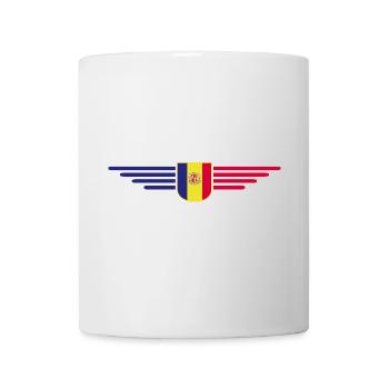 Andorra Fans T-Shirt Design - Tasse - Weiß - Vorne