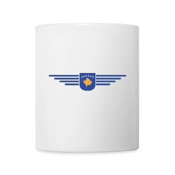 Kosovo Fan T-Shirt Design - Tasse - Weiß - Vorne