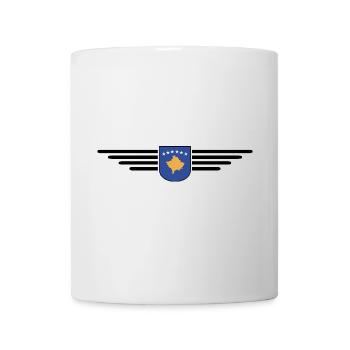 Kosovo Fan T-Shirt Design - Tasse - Weiß - Vorne
