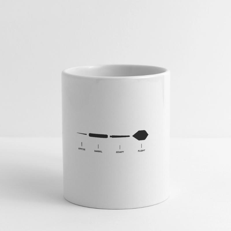 Explication de la fléchette Anatomie Conception de la fléchette Mug blanc