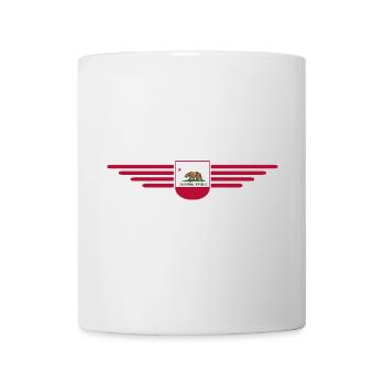 California Fan T-Shirt – Sun & Style - Mug blanc - blanc - Devant