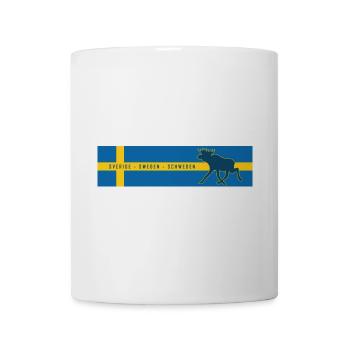 Schweden - Sverige - Sweden - Elch - Tasse - Weiß - Vorne