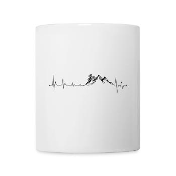 Lebendige Natur Berg Illustration - Tasse - Weiß - Vorne