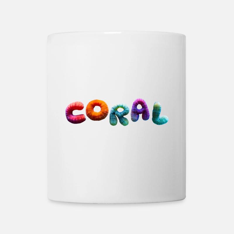 Voll coral bunt - Tasse - Weiß