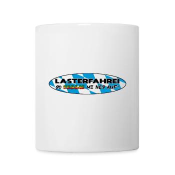 LASTERFAHREI - Do Reggae Mi Ned Auf! BAYERN Oval - Tasse - Weiß - Vorne