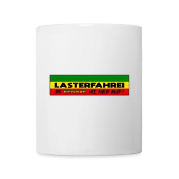 LASTERFAHREI - Do Reggae Mi Ned Auf! REGGAE Eckig - Tasse - Weiß - Vorne