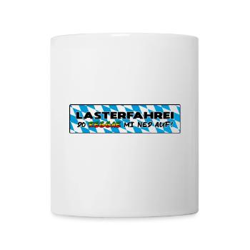 LASTERFAHREI - Do Reggae Mi Ned Auf! BAYERN Eckig - Tasse - Weiß - Vorne