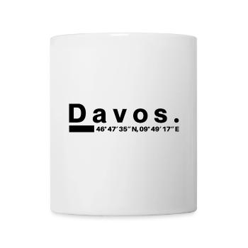 Davos Koordinaten Graubünden Bündner Bündnerin - Tasse - Weiß - Vorne