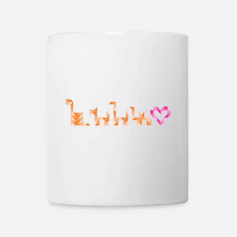 Créatures triangulaires – Du serpent au chameau - Mug blanc - blanc