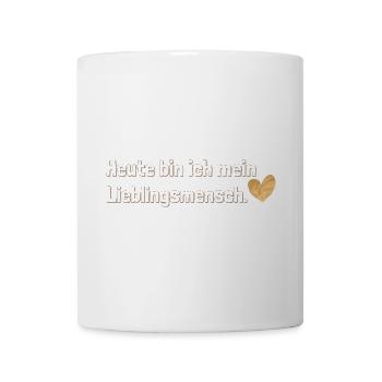 Heute bin ich mein Lieblingsmensch – Selbstliebe - Tasse - Weiß - Vorne