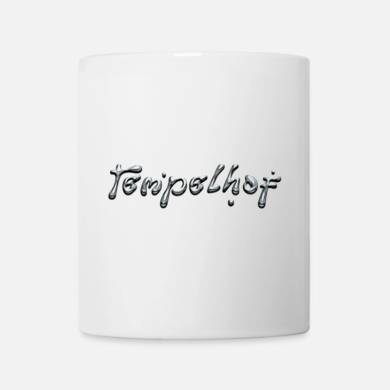 Tempelhof Liquid Chrome Typography - Tasse - Weiß