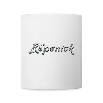 Köpenick Liquid Chrome Typography - Tasse - Weiß - Vorne