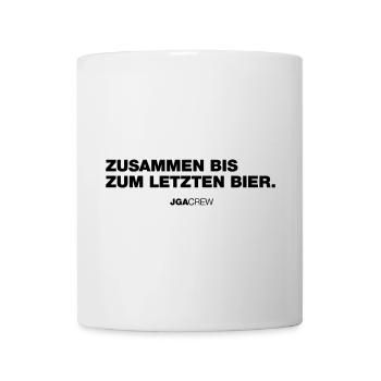 Bis zum letzten Bier (JGA - Jungesellenabschied) - Tasse - Weiß - Vorne
