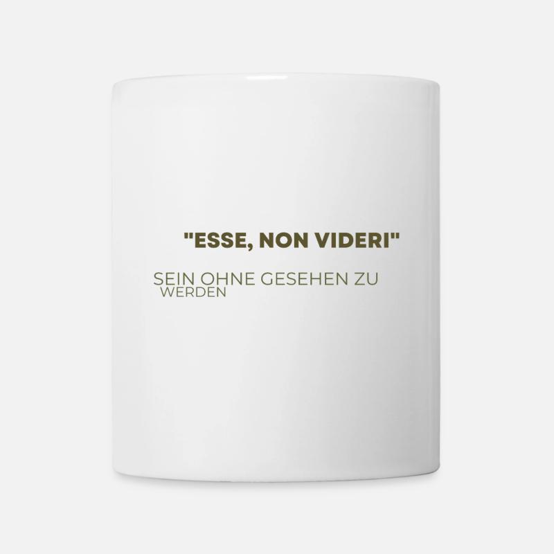Esse non videri - Être sans être vu - Mug blanc - blanc