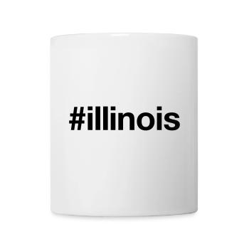 ILLINOIS Hashtag États-Unis - Mug blanc - blanc - Devant