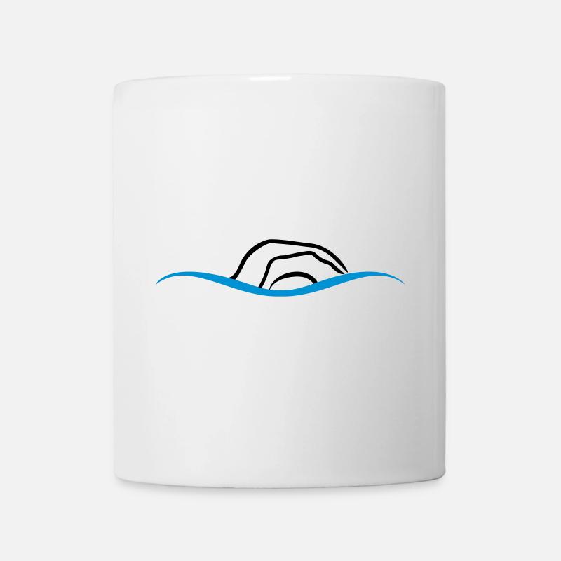 schwimmen - Tasse - Weiß