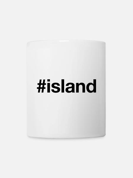 ISLAND Iceland Hashtag - Tasse - Weiß