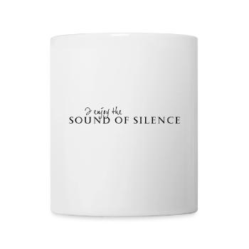 I enjoy the Sound of silence ★ SpiritSpread - Tasse - Weiß - Vorne