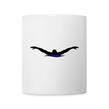 natation - Mug blanc - blanc - Devant