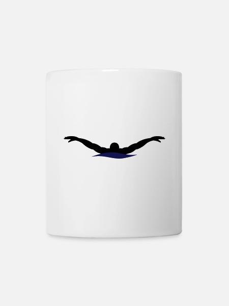 natation - Mug blanc - blanc
